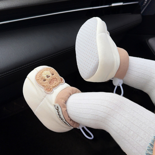 12个月抽绳婴幼儿防掉0 婴儿鞋 男女宝宝软底步前鞋 1岁9 春秋季