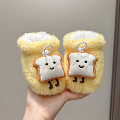 秋冬季婴儿软底加绒保暖棉鞋