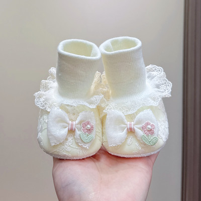春秋软布底不掉女宝宝鞋袜