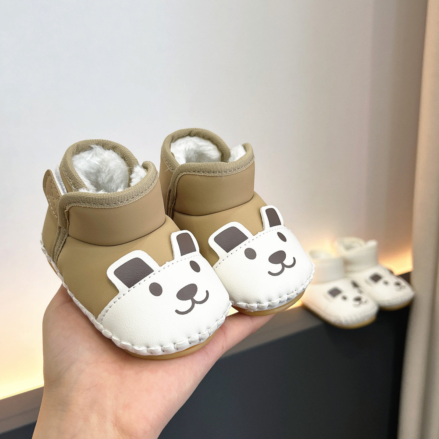 冬季婴儿加绒加厚棉鞋