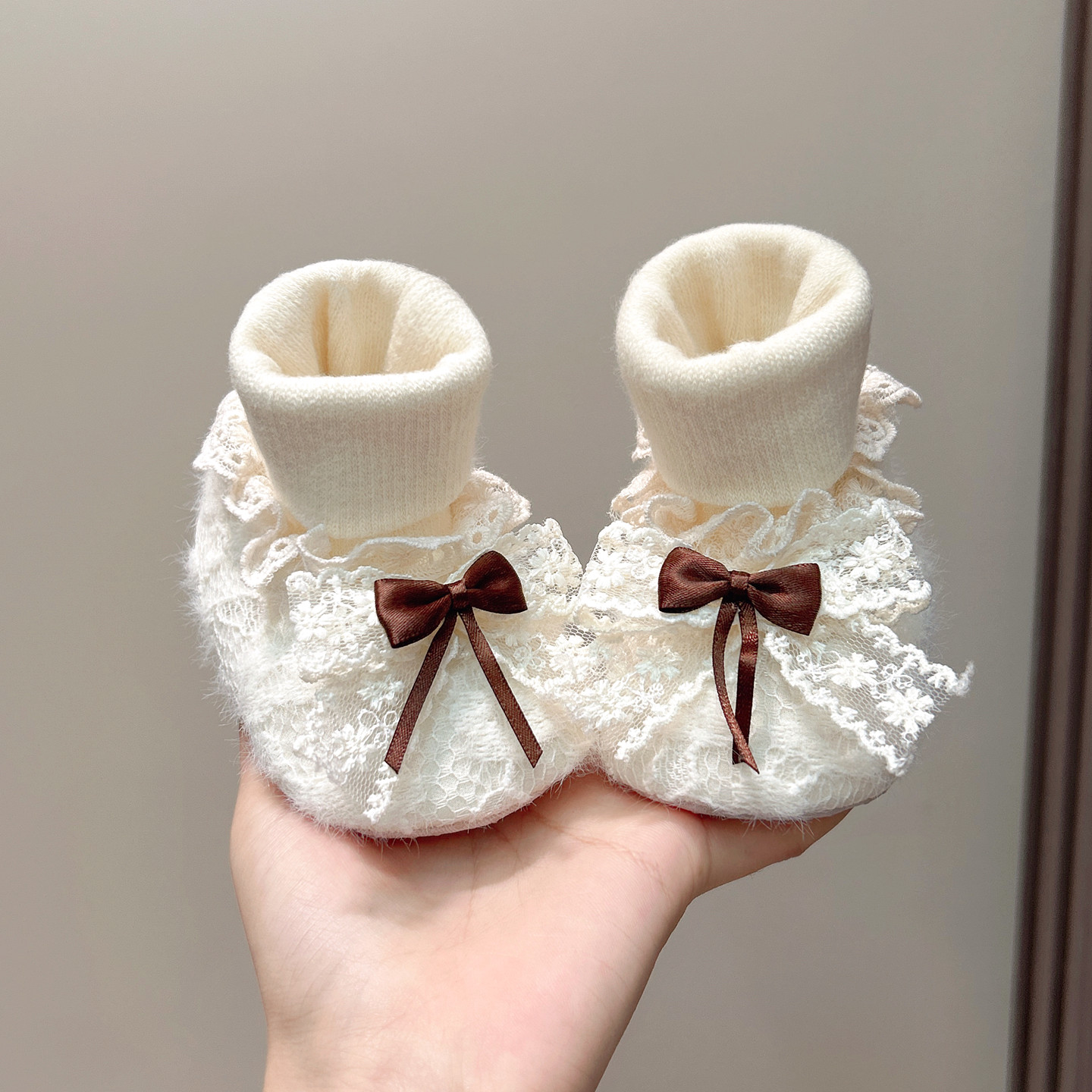 秋冬季婴儿加绒保暖防掉棉鞋