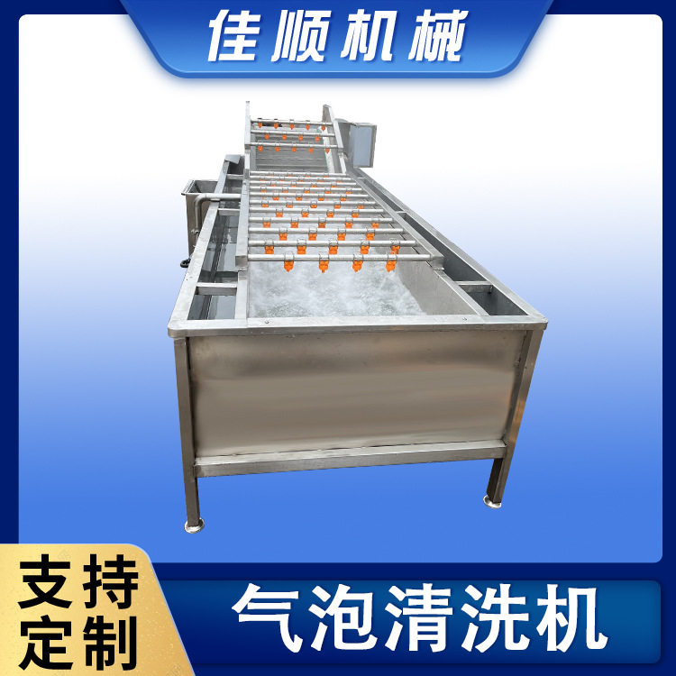 人工气泡清洗机蔬菜类清洗风干流水线海产品清洗生产根茎产品清洗