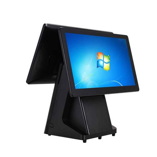 餐饮、超市，奶茶触摸一体双屏收款机