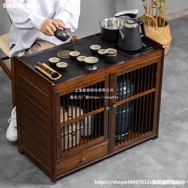 客厅茶台车茶桌家用阳台小茶台实木床边小茶几可移动边几桌子茶水