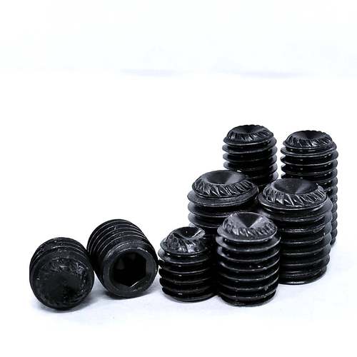 供应DIN916K滚花1/4-20*1/4紧定螺丝防滑止付螺丝，花齿紧定螺钉