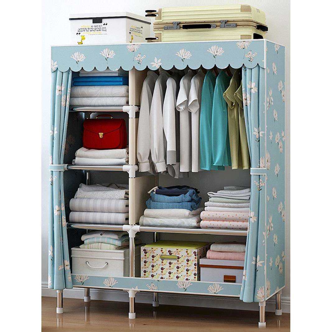 简易布衣柜家用卧室出租房全钢架结实耐用小户型经济型收纳布衣橱,鲜花速递/花卉仿真/绿植园艺,割草机/草坪机,淘宝优惠券,粉丝福利购,淘宝优惠卷
