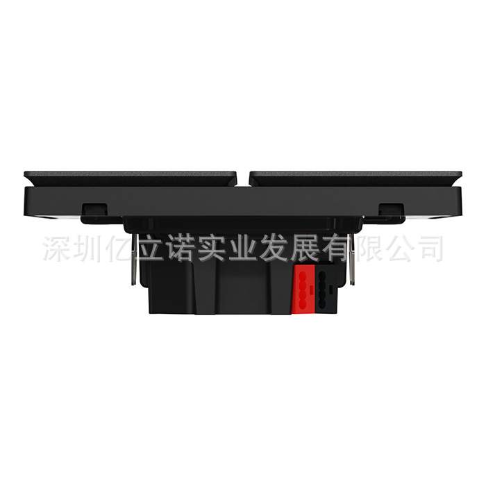 KNX智能开关面板C2E616101_MB_C1B境悦系列黑色磨光2键智能面板