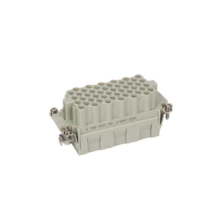 HEEE系列48针16A矩形连接器SO-HEEE-048冷压连接重载连接器