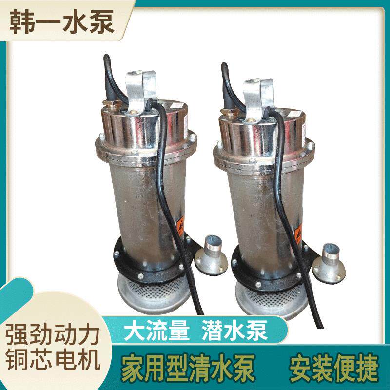 家用QDX潜水泵单相220V电镀潜水泵小型农用电动抽水机