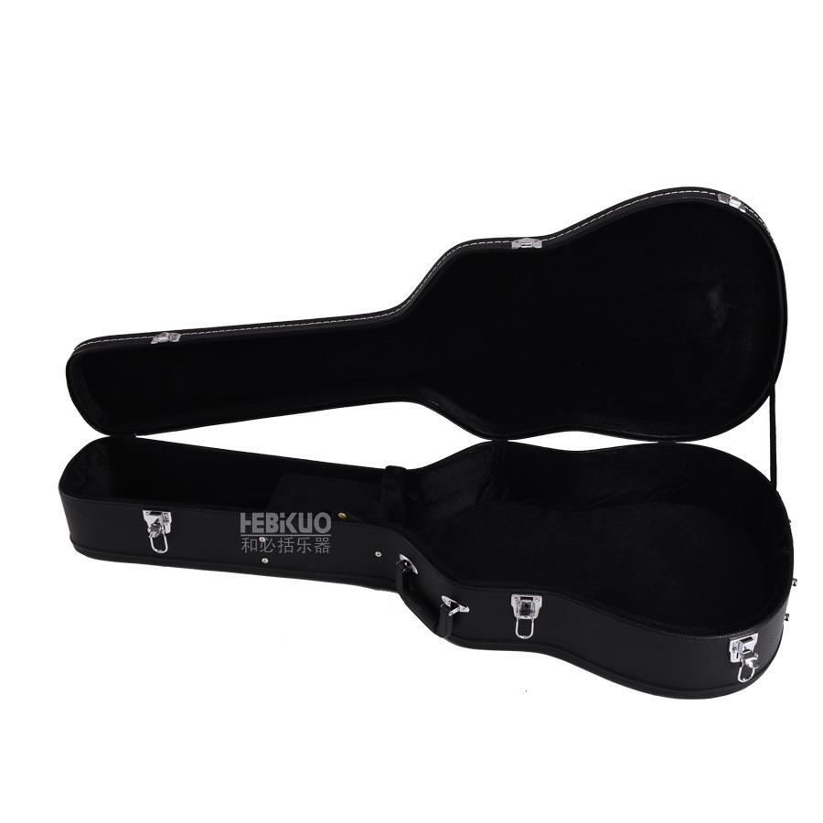 高档供应古风古典民谣木吉他盒39寸41电箱琴皮手提硬盒黑色