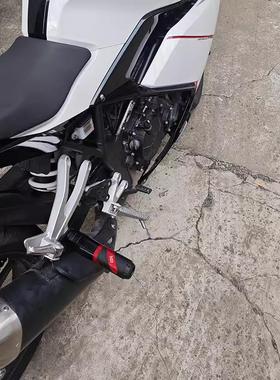 适用天鹰TA150改装排气管车身防摔棒前轮保护杠防摔胶前叉配件