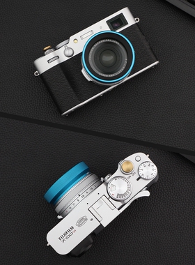 号歌富士X100VI遮光罩X100V转接环UV镜数码相机配件可转接52mm CPL偏振镜 蓝色