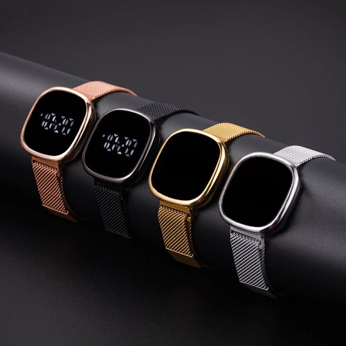 新款黑科技多功能手表潮流时尚百搭简约触控磁吸青少年男女腕表