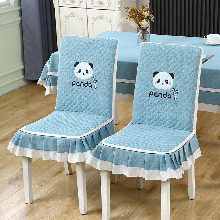 椅子套罩全包中式餐椅套坐垫椅垫凳子套餐桌布艺雪尼尔连身保护套