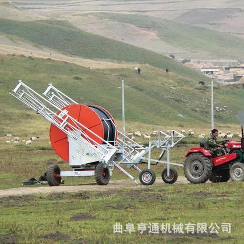 农用田地灌溉设备 75-300桁架喷灌机 可旋转折叠喷杆现货