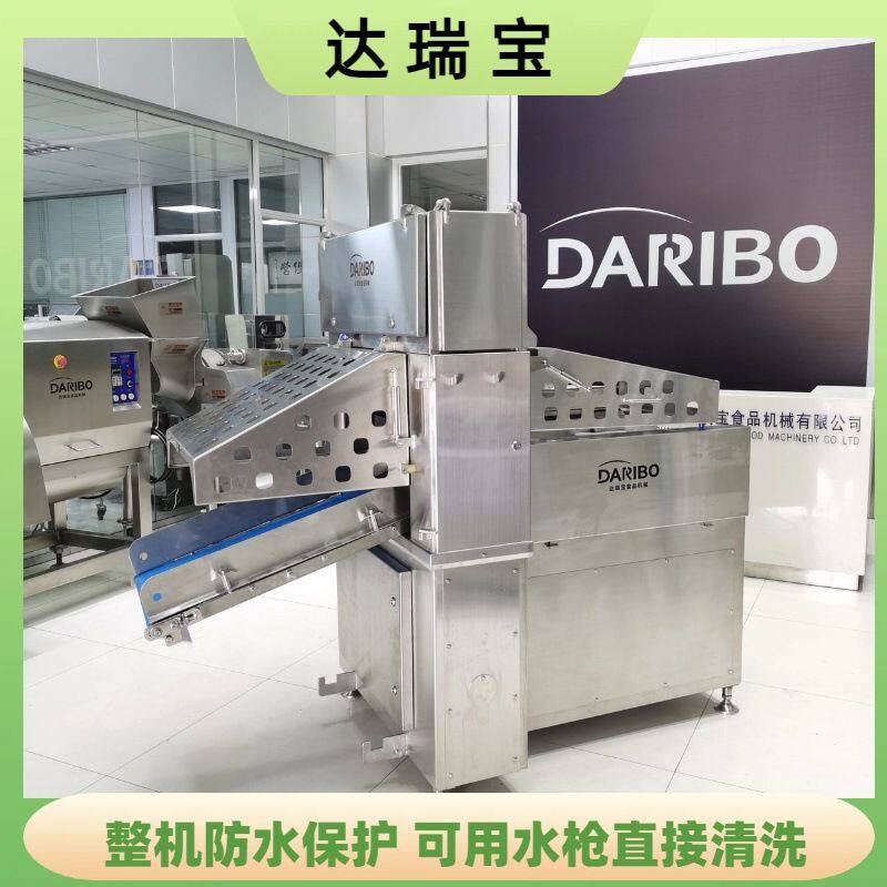 Y大型输送带式切片机器 芝士片牛腿肉卷切割设备可用水枪直接清洗