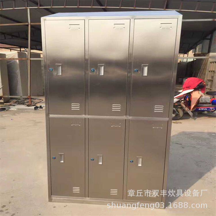 供应厨房碗柜 拉门橱柜厂家 三层拉门碗柜 食堂柜子价格