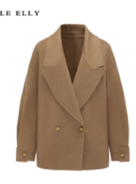 【廖廖粉丝专属】经典短款设计师毛呢外套双