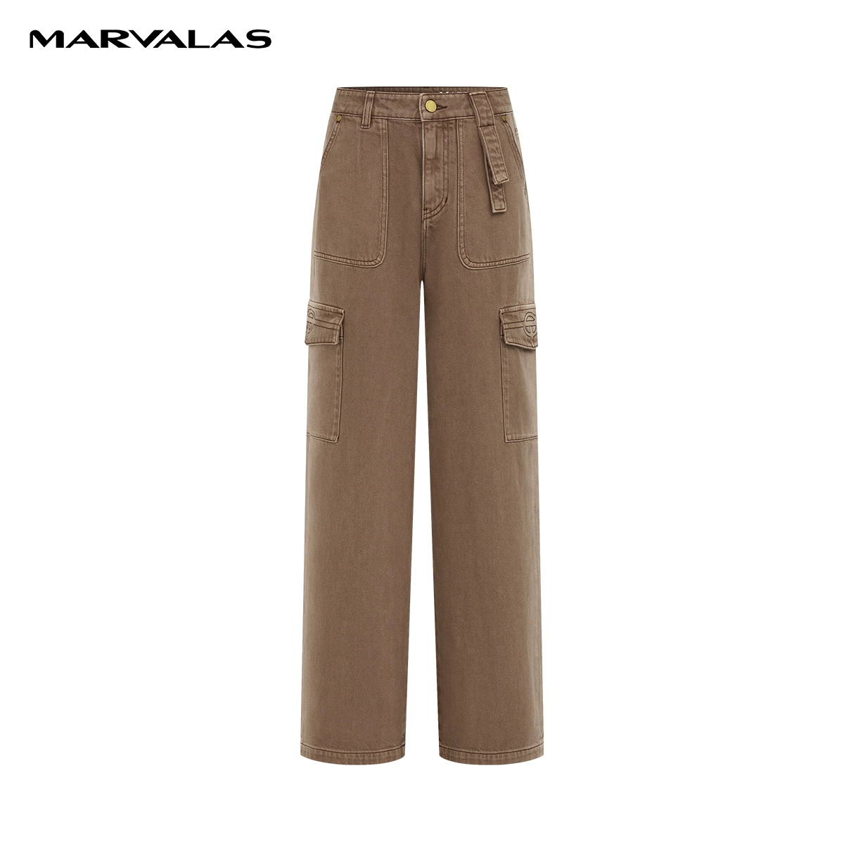 【廖廖粉丝专享】曼德诗全棉牛仔裤春装新款