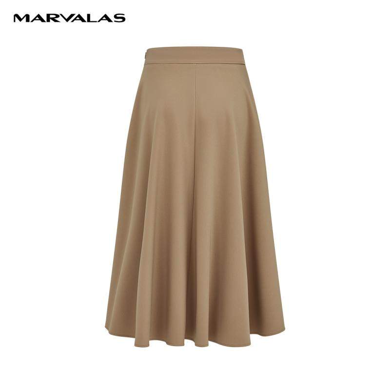 【廖廖粉丝专属】曼德诗高腰A字裙春季新,女装/女士精品,半身裙,淘宝优惠券,粉丝福利购,淘宝优惠卷