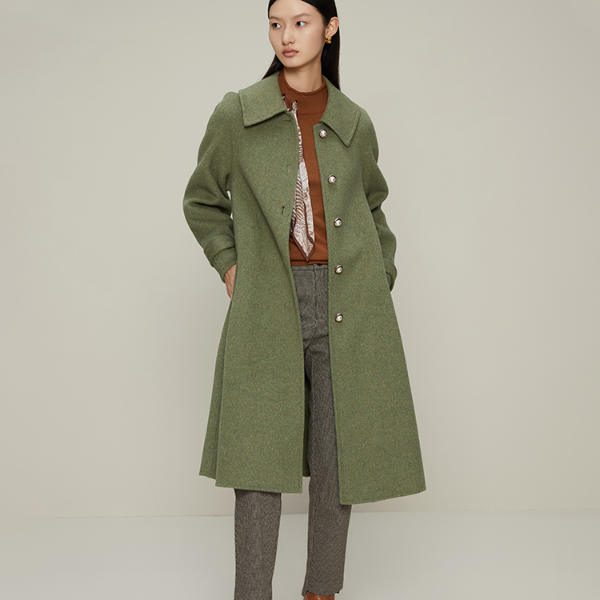 【廖廖粉丝专享】【商场同款】曼德诗双面呢大衣长款,女装/女士精品,毛呢外套,淘宝优惠券,粉丝福利购,淘宝优惠卷
