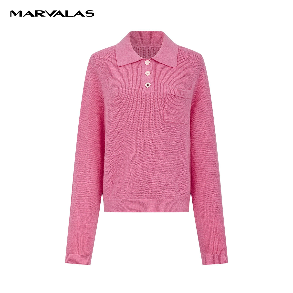 【廖廖粉丝专属】【商场同款】纯色针织衫春装新款绵