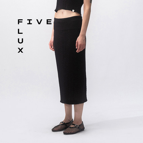 FIVEFLUX开叉包臀修身半身裙