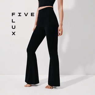瑜伽服高腰提臀运动健身阔腿外穿微喇叭女 URBAN喇叭裤 FIVE FLUX