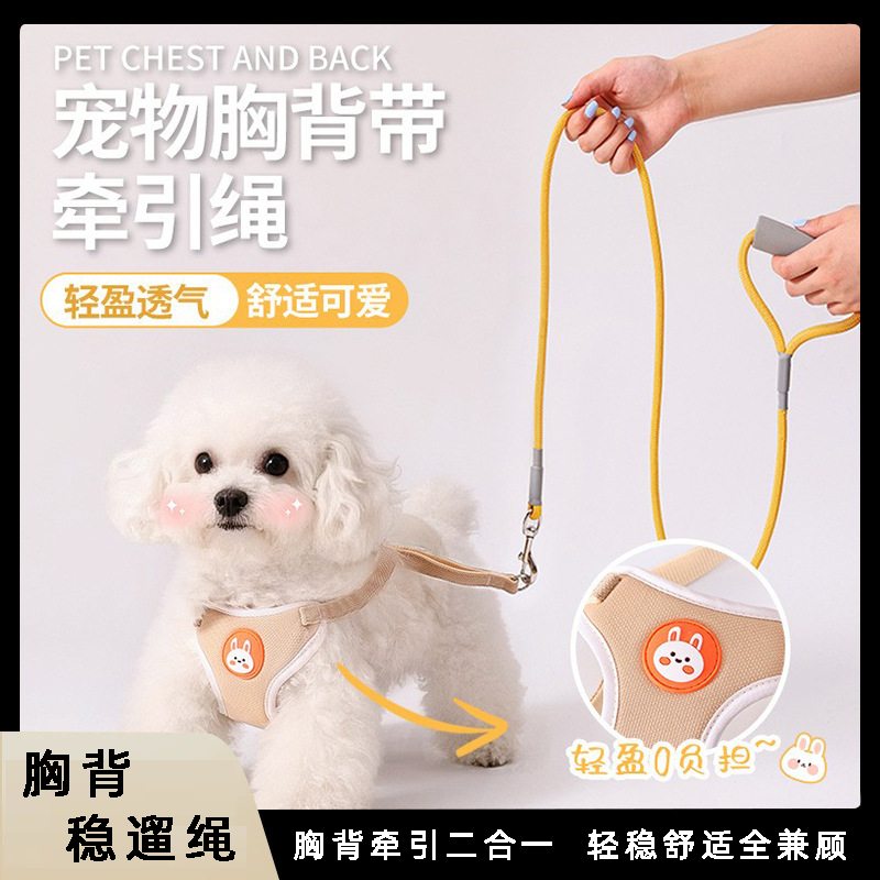 背心式牵引绳松紧可调中小型犬防走柔软透气丢户外遛狗绳宠物用品,宠物/宠物食品及用品,狗牵引绳,淘宝优惠券,粉丝福利购,淘宝优惠卷