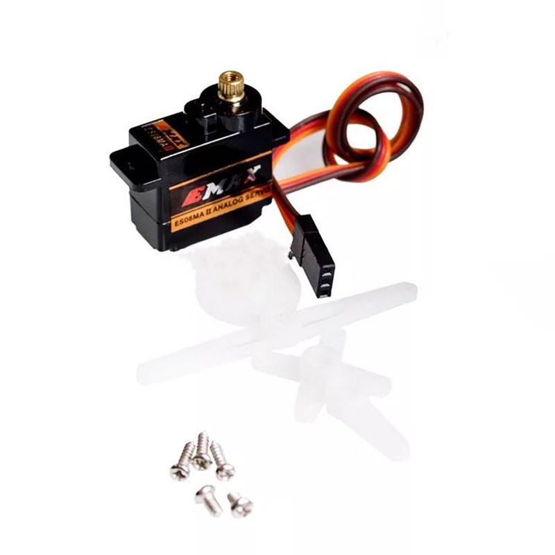 新款EMAX ES08MA II 12g/ 1.8kg/10sec 金属齿微型舵机