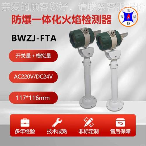 宝燃控防爆B火放散炬BWZJ-FTA火焰威传感器WZJ-FTA