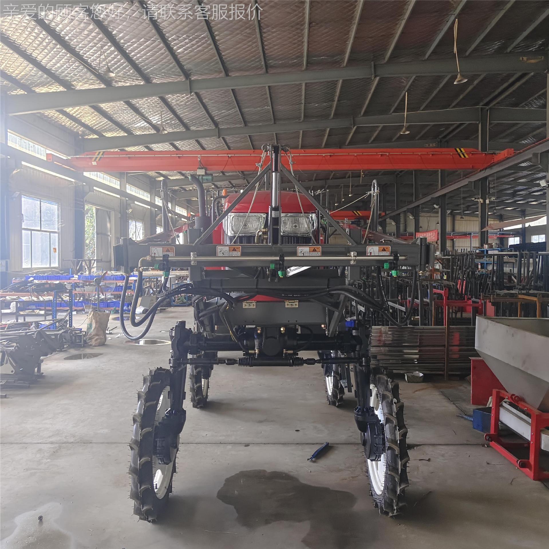 大型自走式植药机四驱468四轮打喷雾液打压折叠宽幅保药车打农药