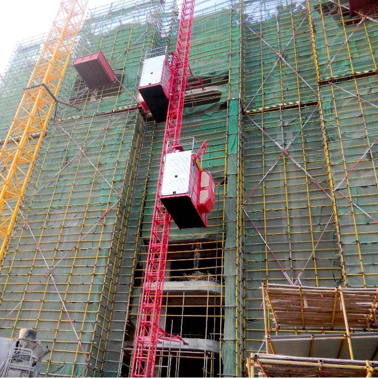 建筑工地工程人货两用单柱双笼载重4吨SC200/200施工电梯