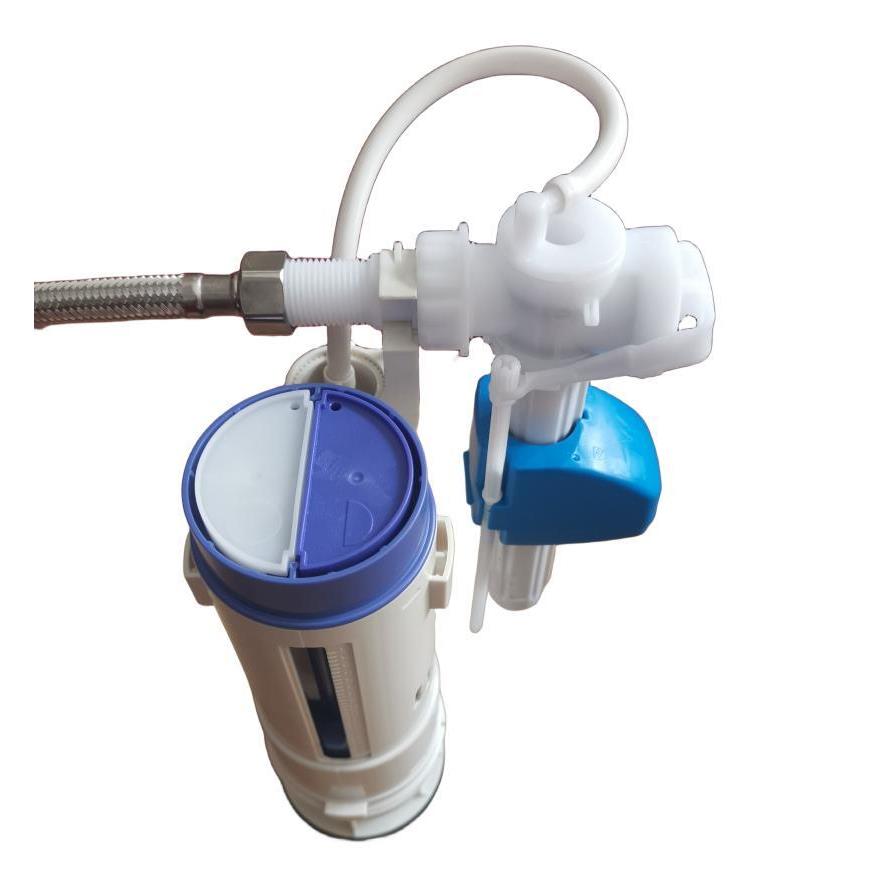 WDI马桶座便器水箱内接水配件进水阀双按排水出水阀后进式侧进式