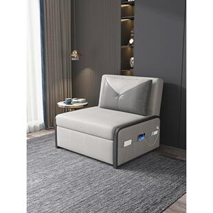 可拉出沙发床两用小公寓书房隐形折叠床80cm单人床办公坐卧小沙发