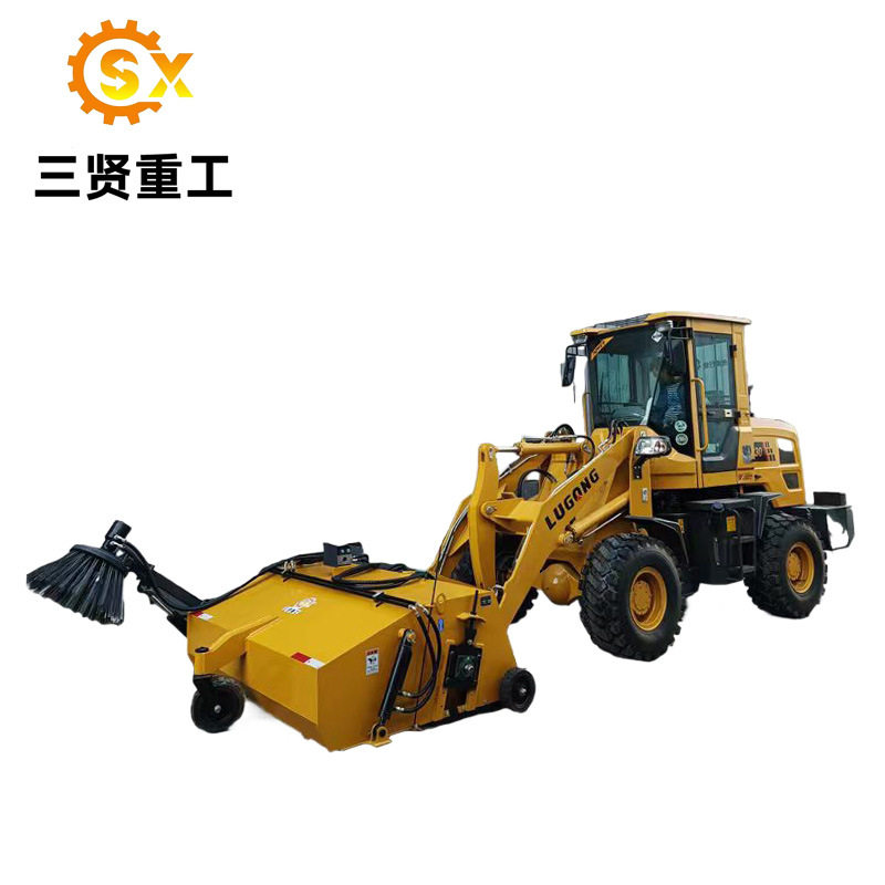 3吨装载机加装清扫器 港口码头扫地机 SX0401-1800道路扫地车