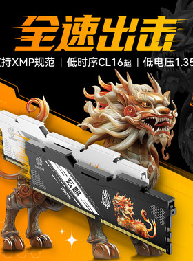 HC汉存DDR4玄麒16Gx2台式机马甲内存套条时序C16 C18超频AMD