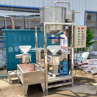 全自动家用双联磨浆机价格150型号泥沙上豆自动搅拌配套豆腐机器