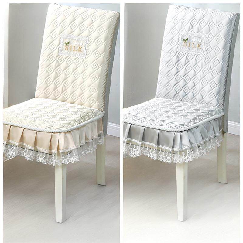 2025防滑加厚海绵椅子套罩保护家用坐垫靠背中式餐桌实木头板凳座