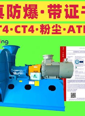 防爆风机 EXDII BT4防爆离心风机 ATEX防爆 CT4 粉尘防爆带防爆证