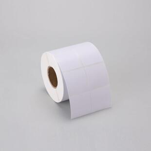 不干胶涂布纸标签纸50*50mm*2500张方形双排空白条码打印机二维码