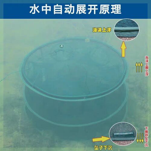 折叠笼新款捞鱼家用抓鱼河虾泥鳅龙虾黄鳝鱼笼抓鱼神具