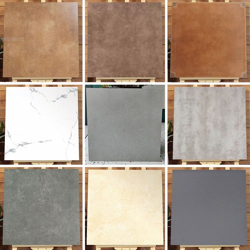 田园仿古砖80X80水泥灰白瓷砖咖啡色哑光地砖800X800防滑橘色米黄