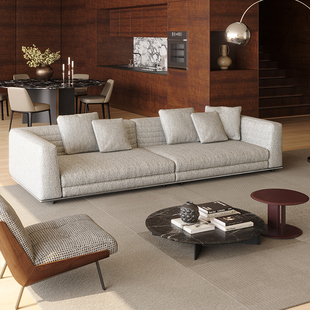 斯帝罗兰罗杰沙发大平层客厅高端进口摩图棉麻直排加长别墅设计师