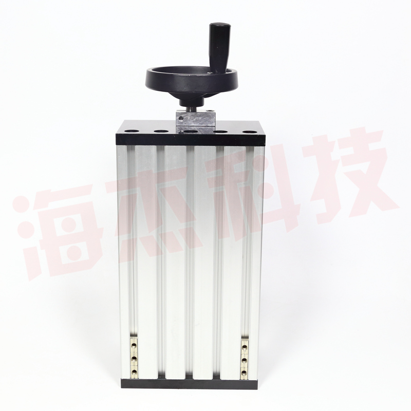 手动滑台手轮手摇精密滚珠丝杠H150B双线性线轨直线导轨模组重型