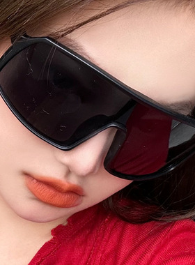 2024新款连体片骑行眼镜自行车户外运动太阳镜跑步护目镜防风墨镜