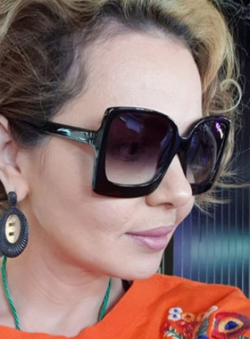 欧美超大框方形太阳眼镜2020新款潮复古墨镜时尚网红97053太阳镜