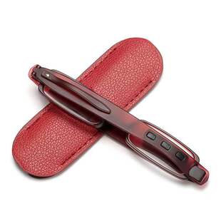 新款便携老花镜可折叠皮套老光眼镜360度旋转老花镜 笔试眼镜