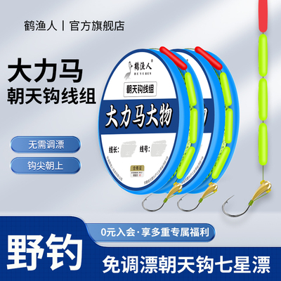 大力马朝天钩七星漂线组正品