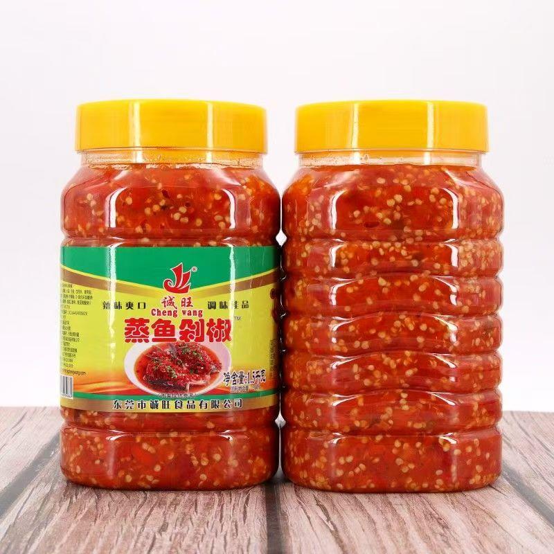 诚旺蒸鱼剁椒1.5kg*6瓶剁椒鱼头酱剁辣椒商用蒸鱼辣椒酱炒菜拌面